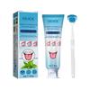 Kit de nettoyage de la langue avec gel nettoyant et brosse Système de soins bucco-dentaires pour une haleine fraîche pour l'hygiène dentaire et le traitement de la mauvaise haleine (50 grammes)