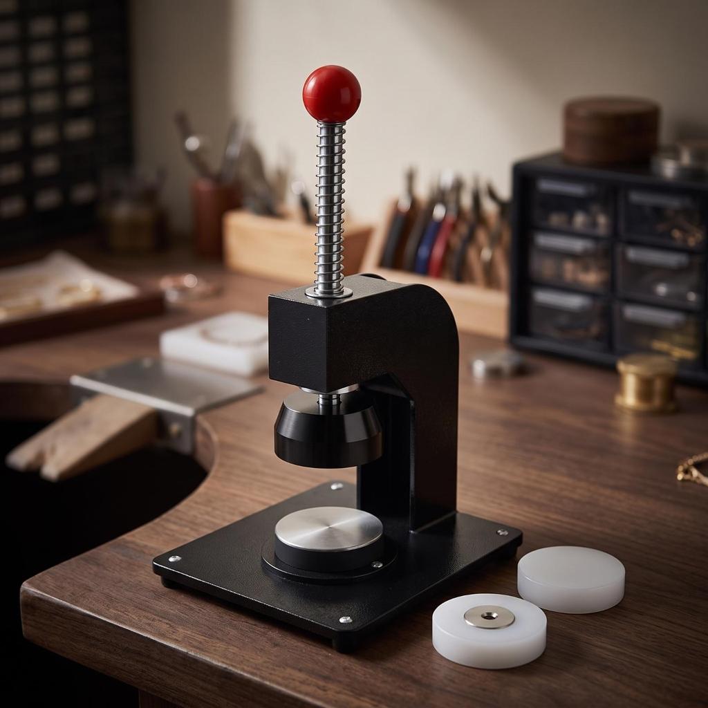 Jewelry Flattening Press Hand-Operated Reshaping Compact