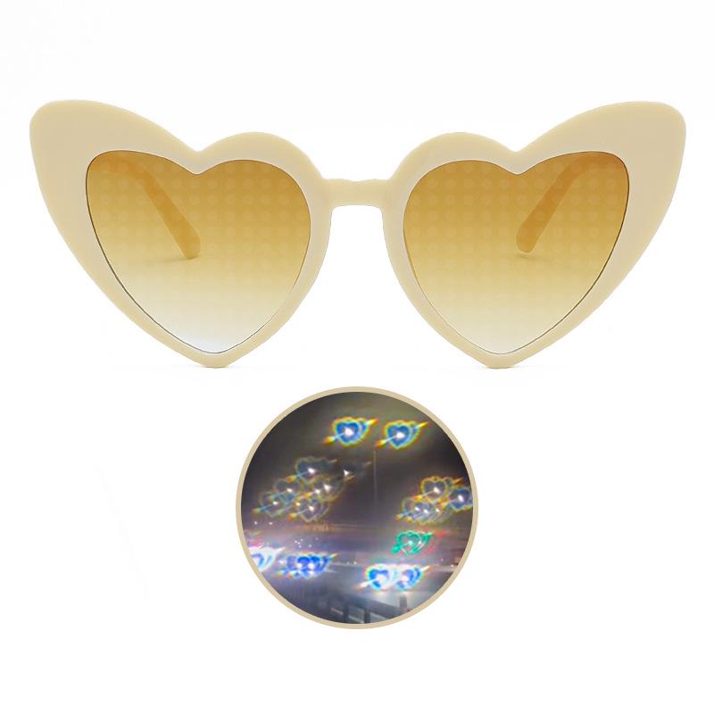 

Heart Effect Night Glasses - Trendy Douyin Style Romantic Sunglasses for Women