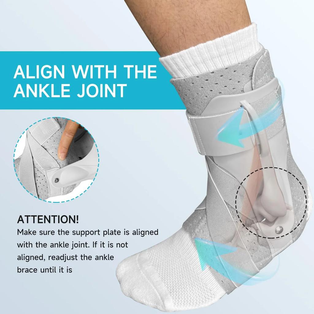 Enkelbrace voor Dames & Heren - Enkelondersteuning Enkelbrace bij Verstuiking voor Achillespees, Pees, Verstuiking, Herstel na Blessure, Enkelondersteuningsbrace
