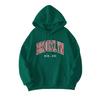 Casual Loose Hooded Sweater Fashion Print