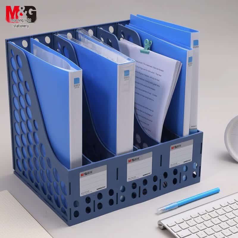 M&G 6-Compartment Hollow Desktop File Organizer
