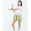 Korean Traditional Layered Collar Short Sleeve T-Shirt - Black / White