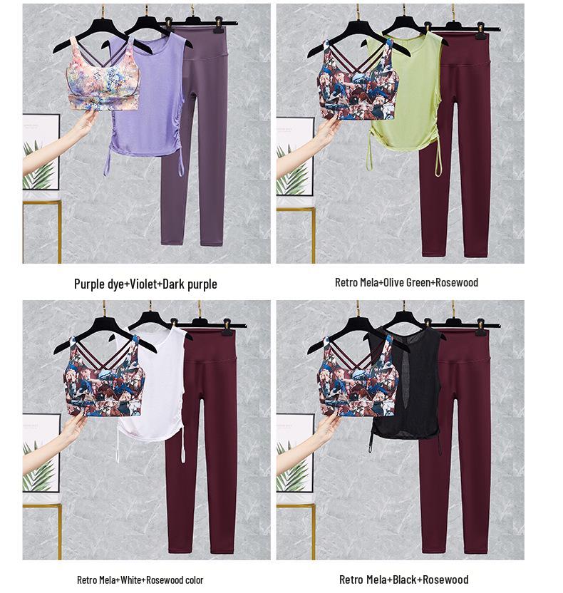 Lulu Women's Yoga Bra and High-Waist Fitness Pants Set - Spring/Summer Activewear