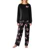 Women's Butterfly Print Long,Sleeved Pajama Set