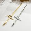 Sword Hairpins Handmade Carved Hair Sticks for Women Chinese Hair Chopsticks for Long Hair Vintage Metal Hair Sticks