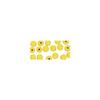 FSC 100% Wooden Beads, Polished, 10mm Ø, Yellow, 52 Pieces