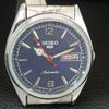 VINTAGE SEIKO 5 AUTOMATIC 6309A REFURBISHED JAPAN MENS BLUE DIAL WATCH A444346-1