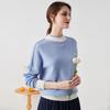 Zhaojun Women's Pure Cashmere Half-High Neck Raglan Sweater