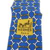 Gebrauchte HERMES Krawatte Toyota limitierte Edition Seide Blau Gold Business