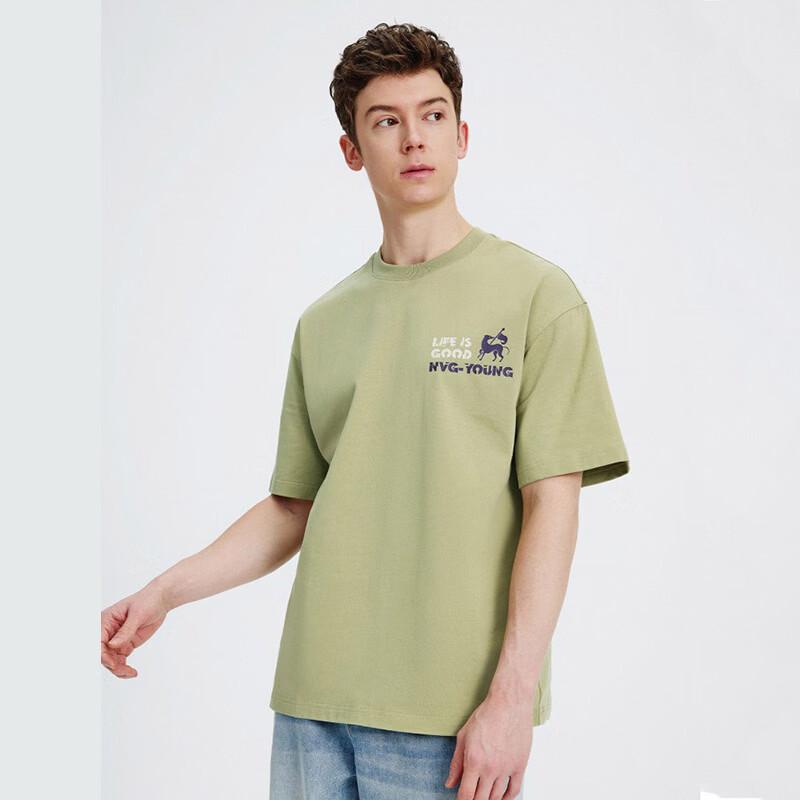 Navigare Men s Pure Cotton Loose Short-Sleeve T-Shirt M