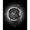 Mrignt Fashionable Silver Solar Watch for Men, Waterproof and Shock Resistant