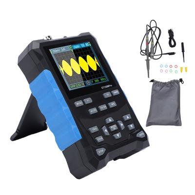Handheld Oscilloscope 120MHz Bandwidth 500MSa S Sampling Rate Signal Generator 2.4 Inch Color Screen