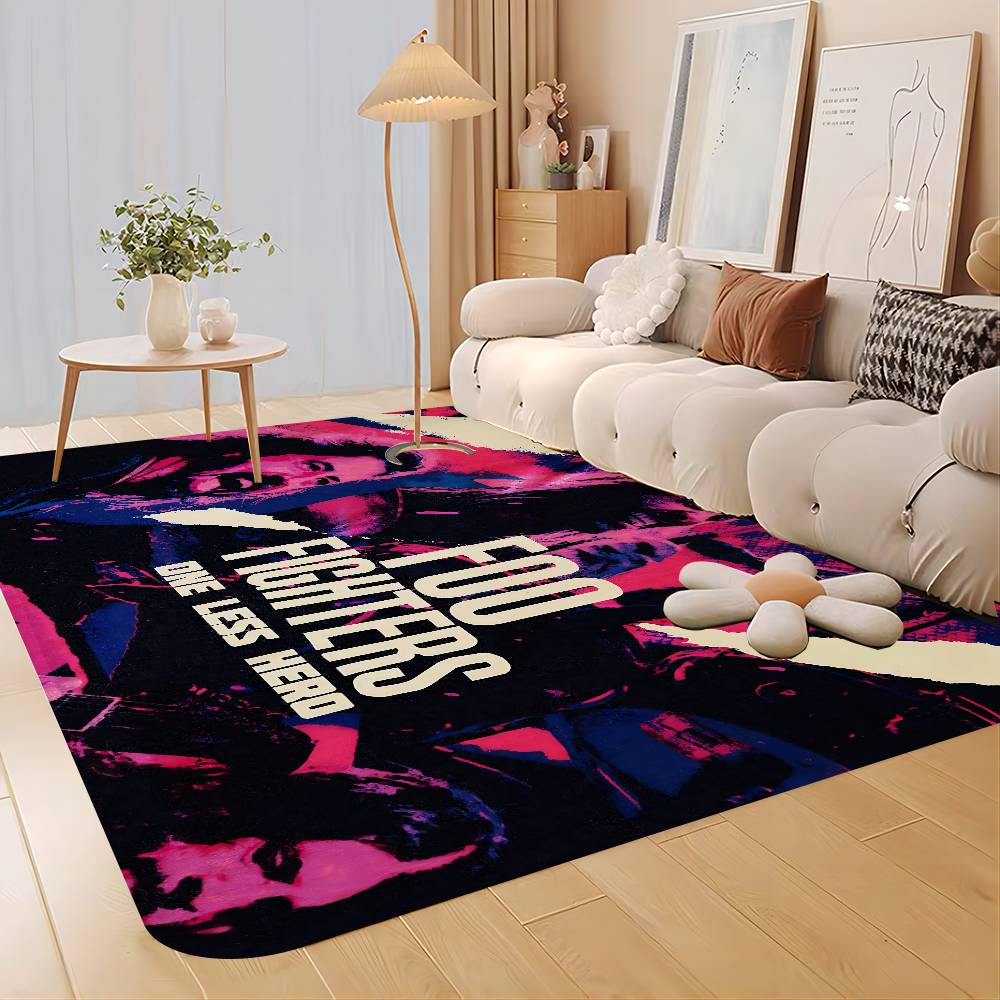 Klassische Rockband F-Foo F-Fighters Fußmatte Retro Mehrfachauswahl Wohnzimmer Küchenteppich Rutschfest Moderne Heimdekoration