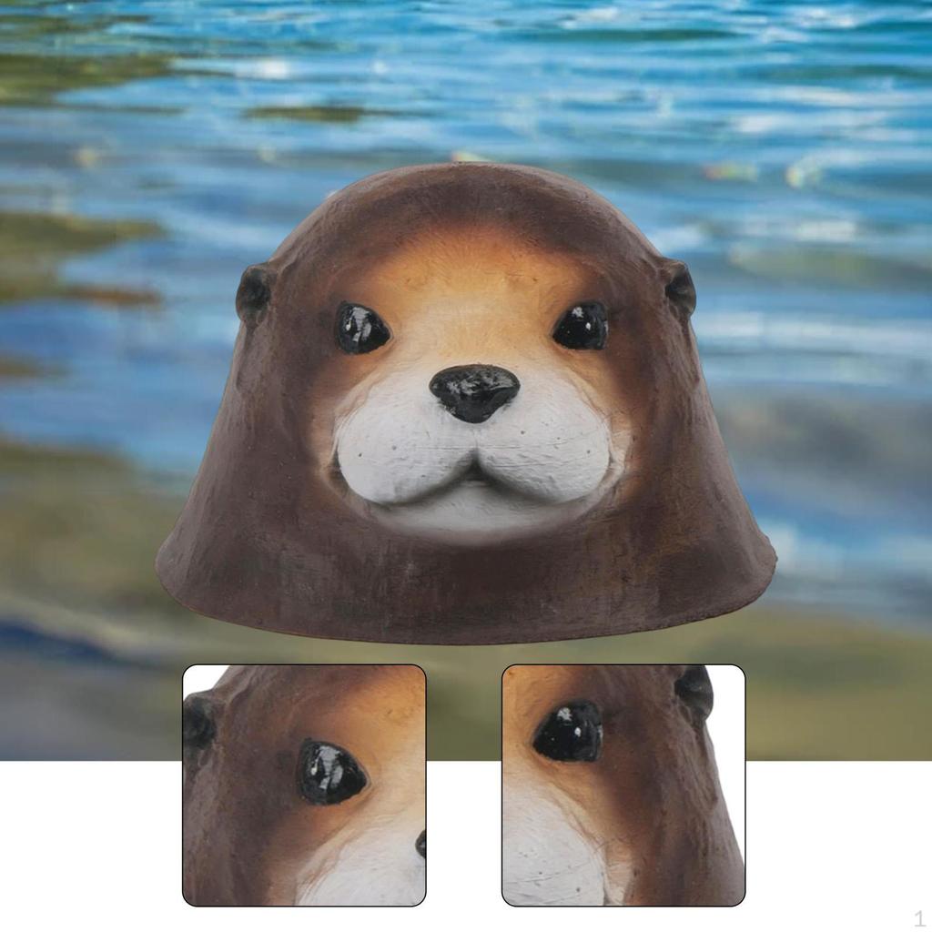 Floating Seal Head Figurine Outdoor Ornament Waterproof Weatherproof Yard Art Decor Pond for