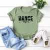 Dance Mom Shirt Dance Lover Dancer Mama Tshirt Vintage Mom Life Tees Women Short Sleeve Casual Tee Harajuku Tops Gift for Mom