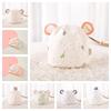 Print Boneless Muslin Hats Cartoon Bear Newborn Hats Windproof Baby Fetal Cap  Hospital