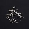 5 Copper Plating Silver/  Accessory Tree Branch Blank Base Necklace Pendants