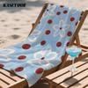 Retro Floral & Polka Dot Compact Travel Beach Towel Super Absorbent Sand Resistant, Microfiber for Swimming Camping Yoga