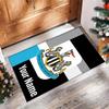 Newcastle United FC Printed Crystal Velvet Rug Non‑Slip Crystal Velvet Carpet For Sofa Bedroom Indoor Home Decoration