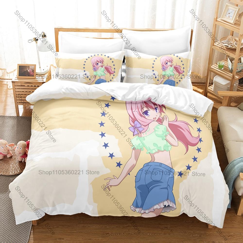 Cool Baka and Test Hideyoshi Kinoshita Akihisa Yoshii Hilarious School Comedy Japanese Anime Bedding Set Duvet Cover + 2 Pillowc