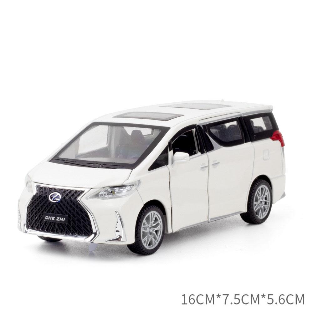 1:32 Lx570 Lm300h Modell Spielzeug Diecast Legierung Auto 6 Türen zu öffnen Sound Licht Rückzug Miniatur Fahrzeuge Kinder Freunde Feiertagsgeschenke