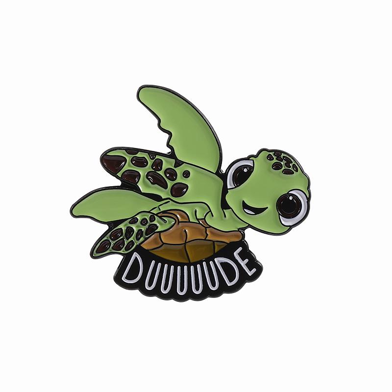 Cartoon Anime Character Enamel Pin Cute Cat Red Rabbit Dinosaur Frog Animal Brooches Lapel Badge Funny Jewelry Gifts For Friends