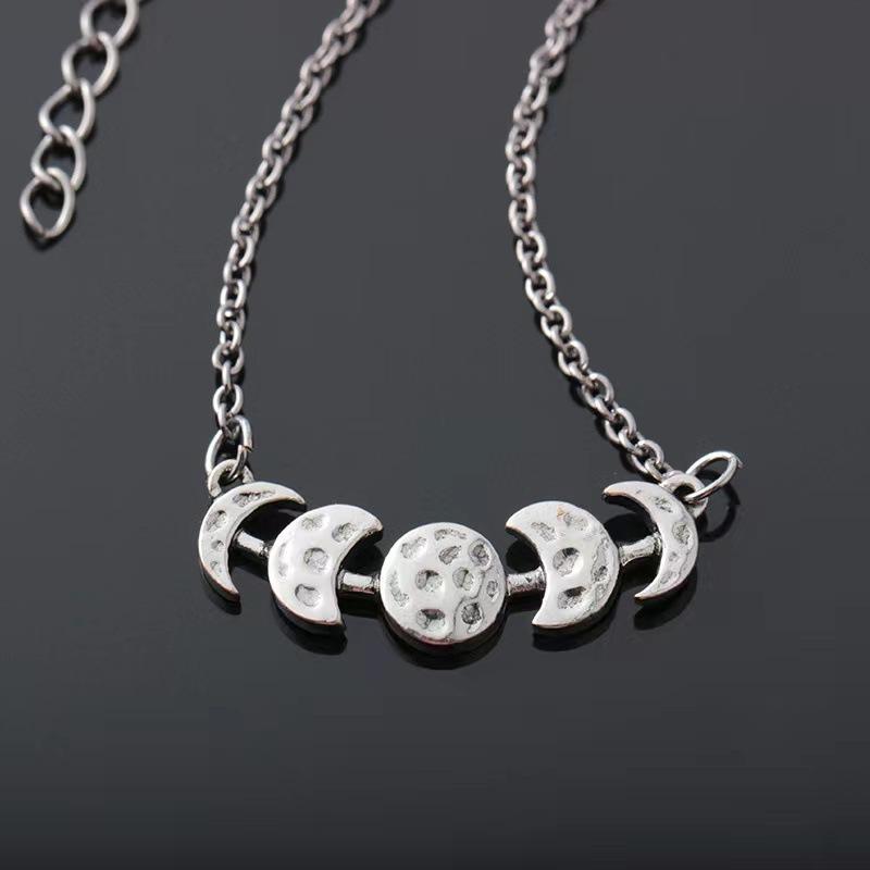 

Simple long chain tassel necklace срібний