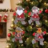 4pcs Elk Christmas Tree Decoration Santa Claus Christmas Tree Ornaments  Merry Christmas