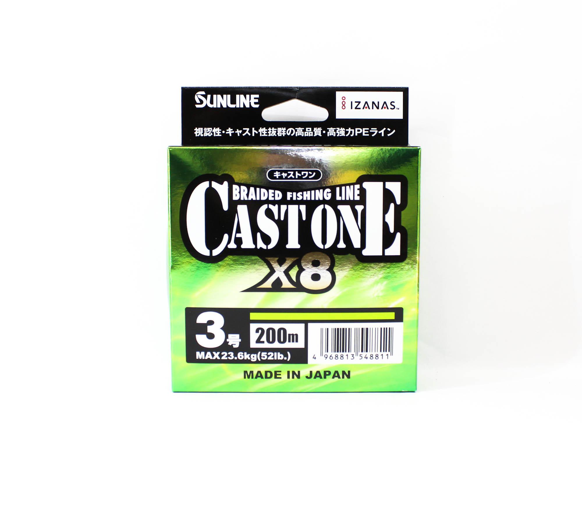 

Sunline P.E Line X8 Cast One HG 200M P.E 3 50lb Light Green (8699) (8811) светло-зеленый