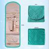 1 Pc Travel Jewelry Storage Box With Foldable Jewelry Roll, Suitable For Travel Rings, Necklaces, Earrings, Bracelets, Mini