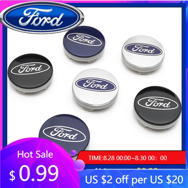 Neuer 2026 Autoaufkleber 4 Stück Ford Radnabenkappe Nabenkappe Abzeichen Emblem Aufkleber Autozubehör Für Ford Focus Fiesta C-Max ST Mo