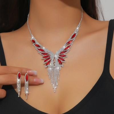 Necklace Set Butterfly Jewelry Set Banquet Dress Set Chain Fashion Versatile Bridal Jewelry
