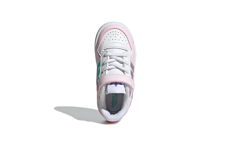 adidas Originals FORUM Low El I Casual Low Top Toddler Shoes Pink White Infant And Toddler GY8200