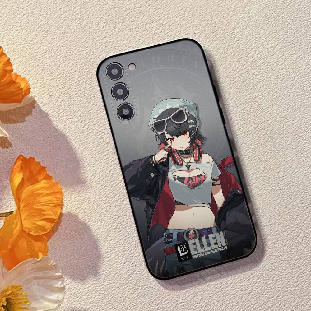Zenless Zone Zero E-Ellen Joe Phone Case For Samsung Galaxy A73,A72,A71,A70,A53,A52,A51,Others Soft Black Cover