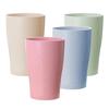 4PC/set Wheat Straw Cup Multi-Functional Cola Coffee Plastic Cup Drinking Cup Kids Cups Reusable Portable Tea Cups Gifts