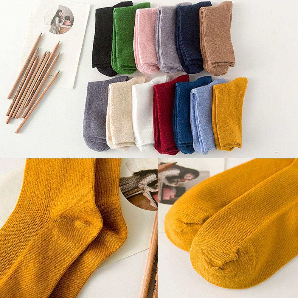 1 Pair New Soft Warm Fashion Cotton Heap Sock Ankle Hosiery Candy Color