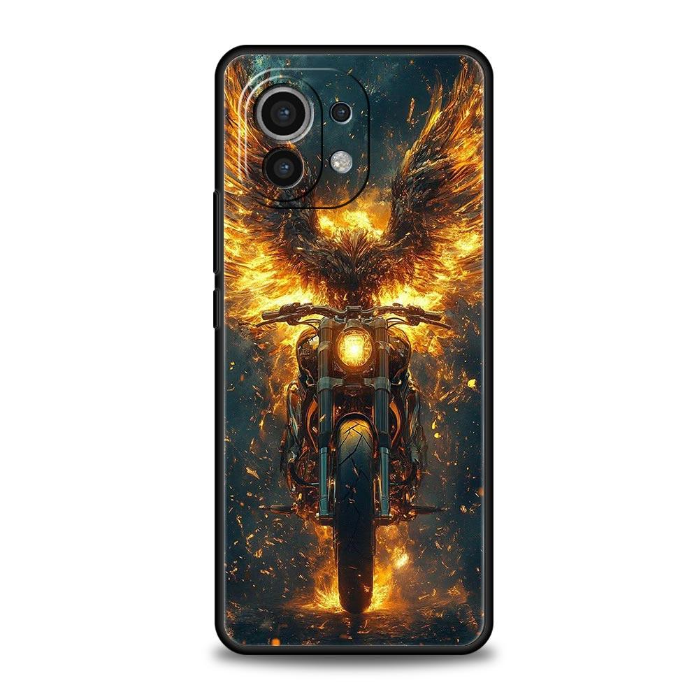 Motorcycle Phone Case Cover for Xiaomi Mi 17 15 14 13 12 11 Ultra 15T 14T 13T 12T 11T Pro Lite 5G Soft TPU Shell Fundas Capa Bag