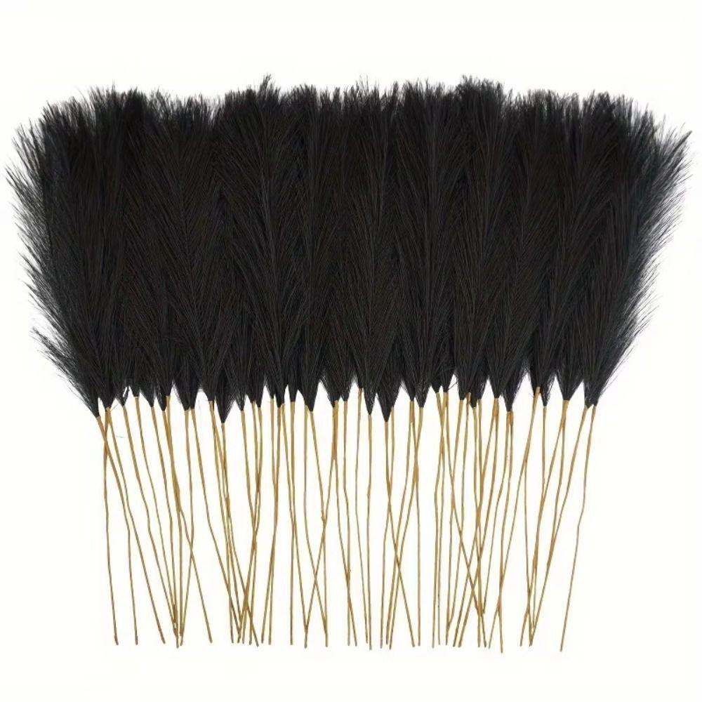 20Pcs Fluffy Texture Faux Plant Reed 50cm/22in Tall Pampas Grass Bouquet  Home Decoration