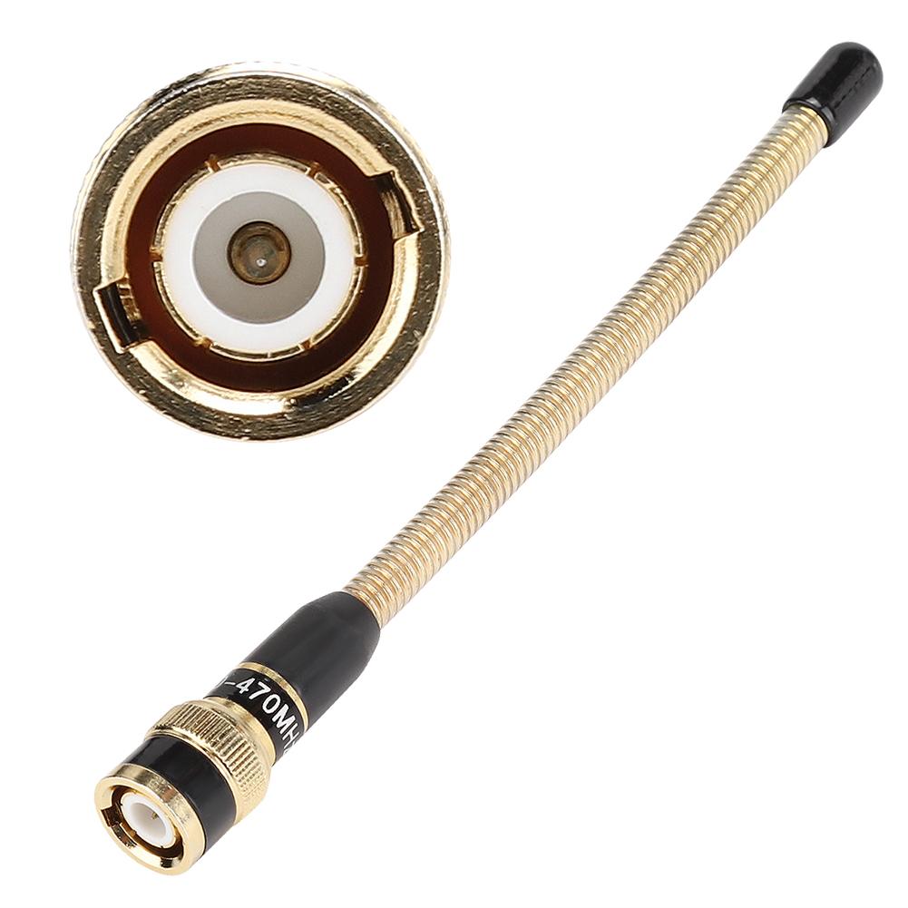 16cm Professional   Male BNC Flexible Spring   UHF for   IC V9   Ham Radio(Black )