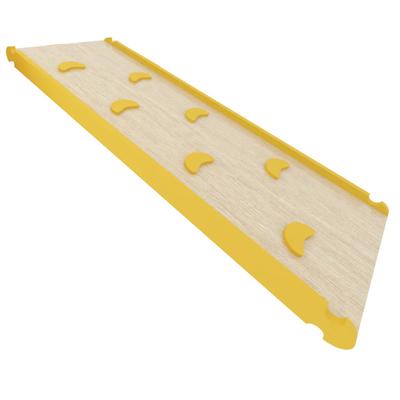 Children Wooden Slide Slide Board for Climbing Frame Playground Children's Room Indoor MONKEY GYM Moon Yellow