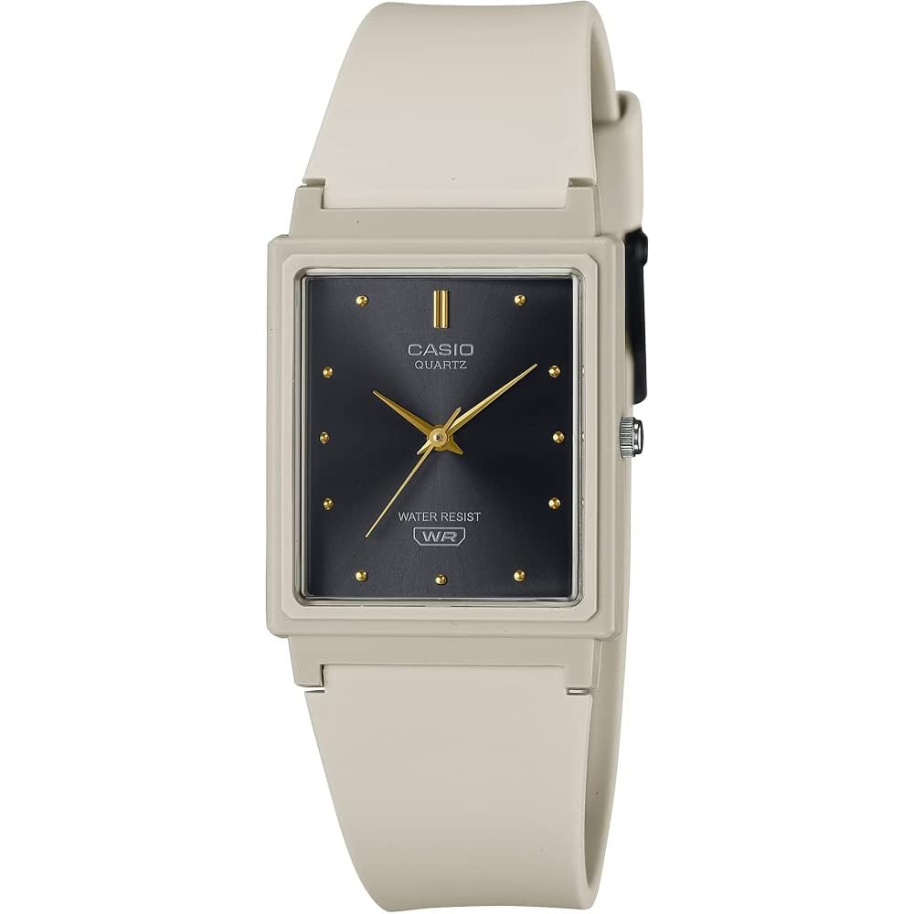 Casio Chupacasi MQ-38UC-8A Analog Watch Matte Ivory Rectangular Face Unisex with Urethane Strap