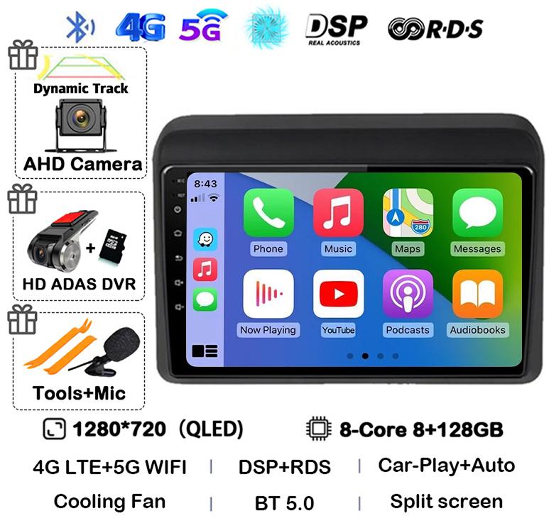 Android 14 Carplay Auto Stereo For Suzuki ERTIGA 2018 2019 2020 Car Radio Multimedia Video Player Car GPS 2 Din DVD 360 Camera