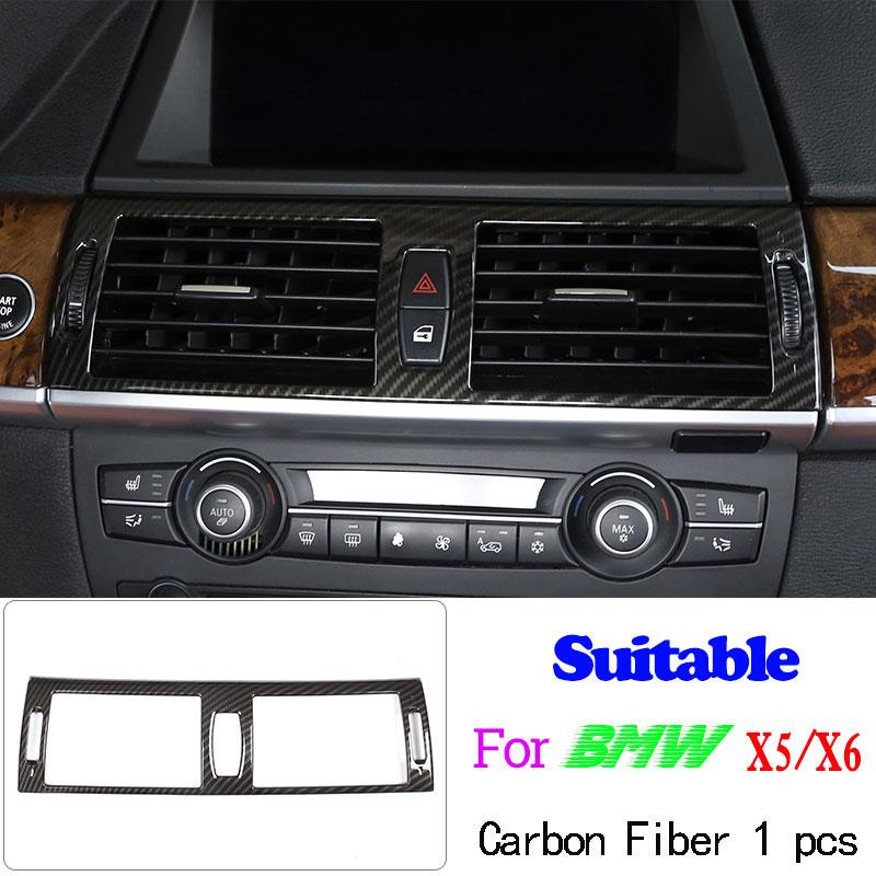Car Accessories Carbon Fiber Style For BMW X5 X6 E70 E71 2008-2013 ABS Car Interior Decoration Strip Frame Cover Trim Sticker