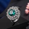 Lindon Classic Copper Alloy Zircon Ring Ladies Jewelry Wedding Promise Party Gift