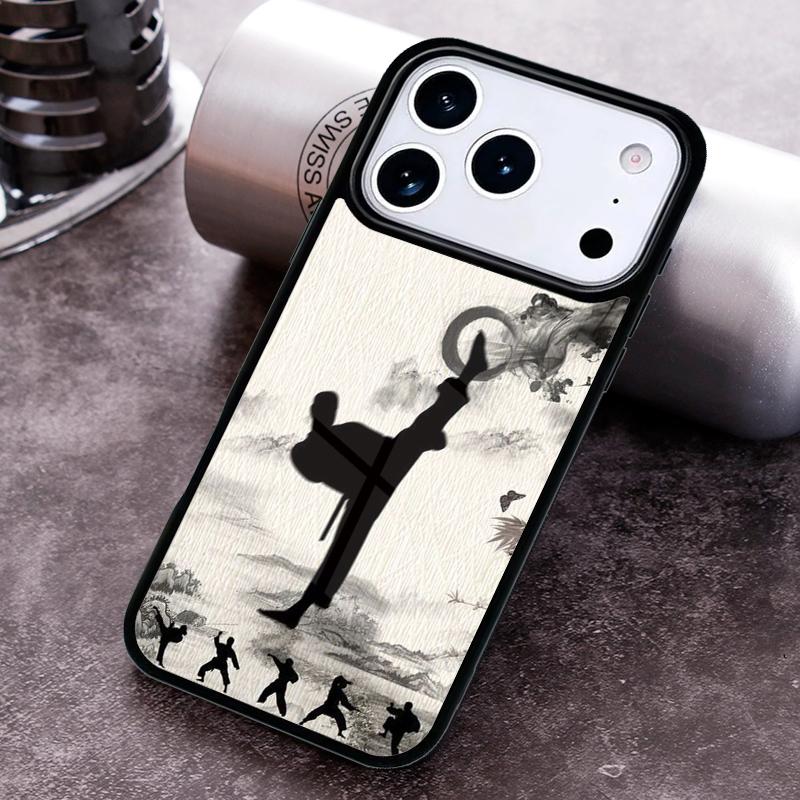 Kyokushin Karate Symbol Phone Case for iPhone 17 16 15 Pro Max Air 14 13 12 11 Plus Shockproof Capa Cover