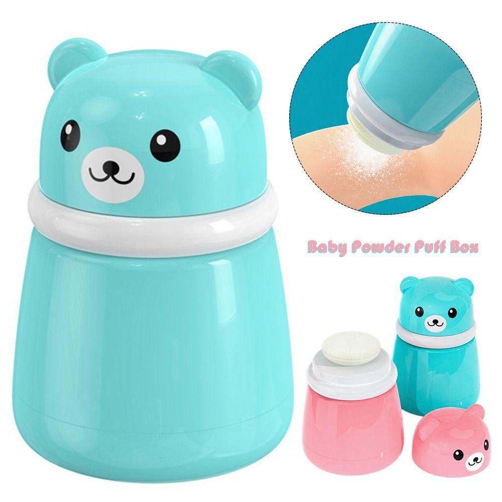 Seal Lid Baby Powder Puff Box Soft Applicator Talcum Powder Storage Box Children's Use
