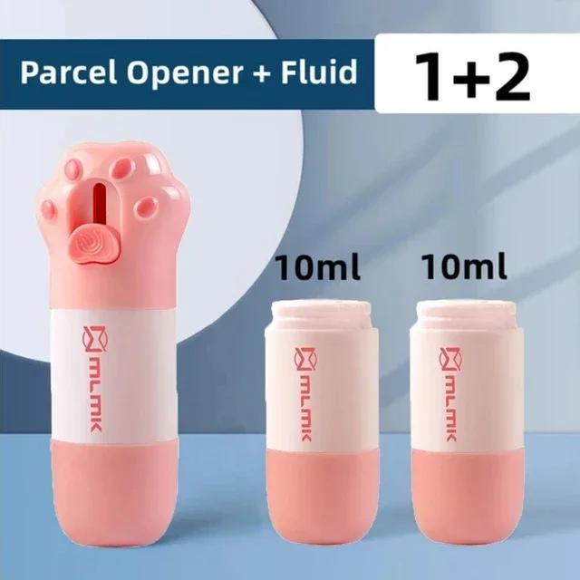 Cat Paw Privacy Protector Eraser Correction Fluid Thermal Paper with Knife Parcel Box Opener Home Anti Peep Identity Information