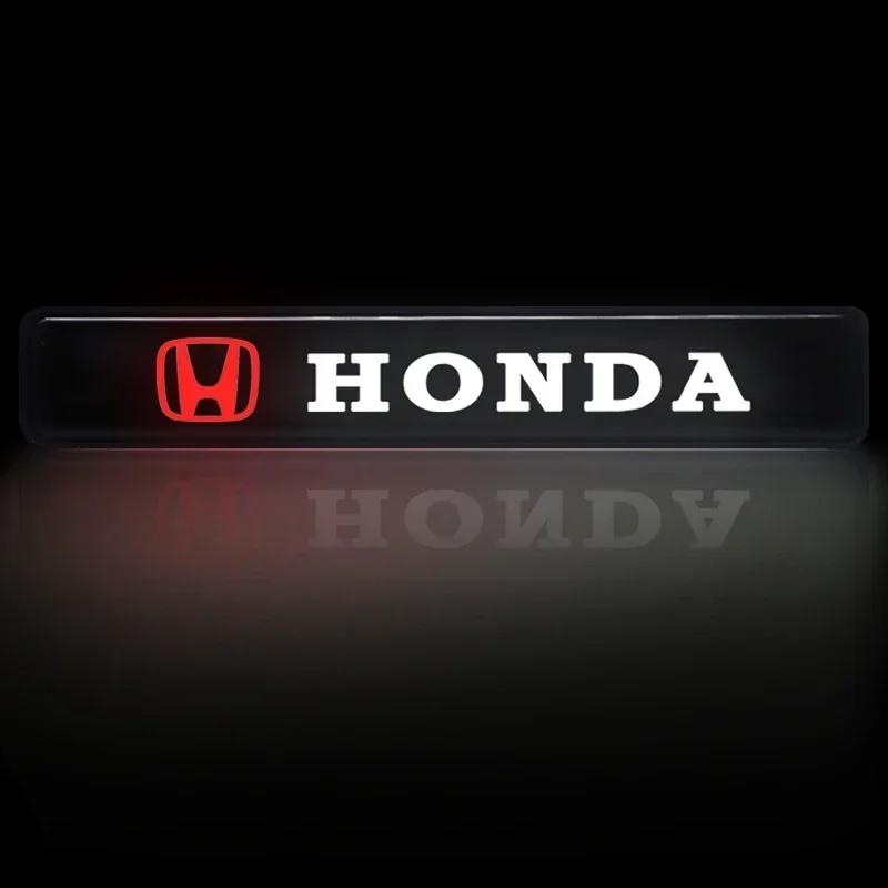 Pro Honda Auto LED Přední Mřížka Kapoty Znak Odznak Dekorativní Světlo Pro Honda Civic Mugen Accord Odyssey JAZZ CRV Fit Hrv Jazz CBR