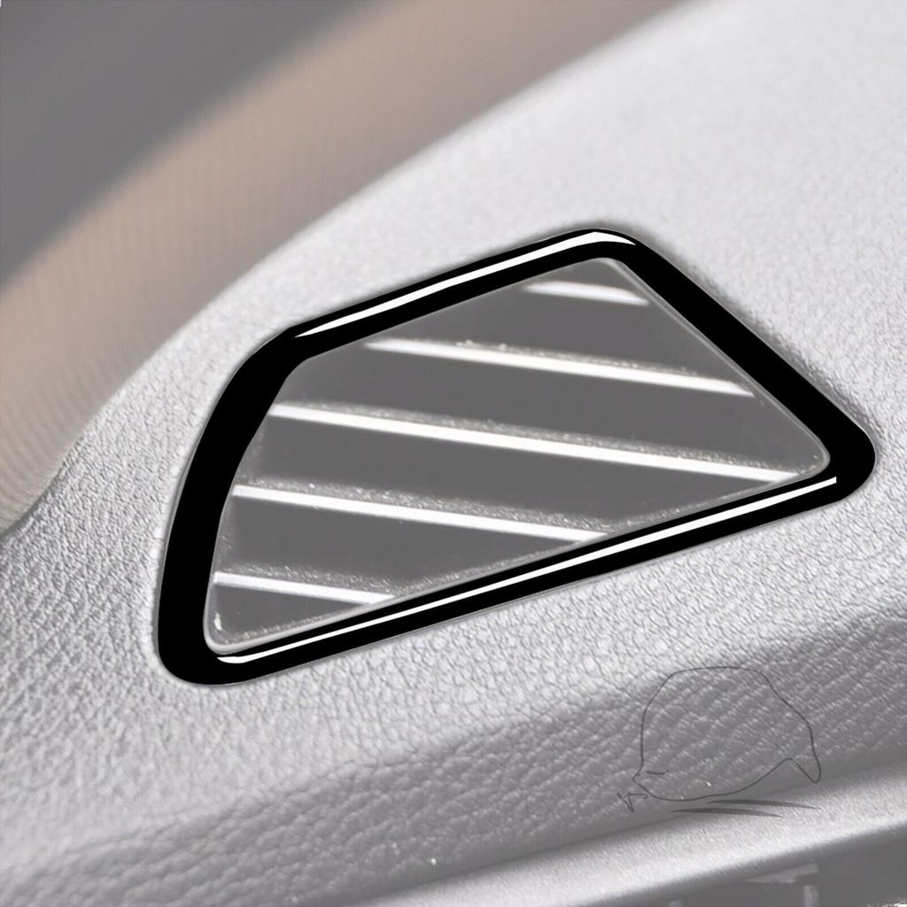 2Pcs Piano Black Dashboard Air Vent Outlet Cover For BMW X5 E70 X6 E71 2008-2014